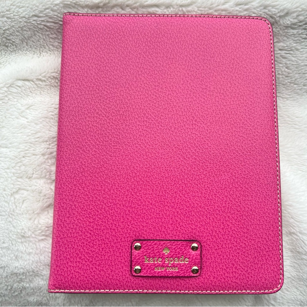 Kate Spade Hot Pink Leather IPad Cover